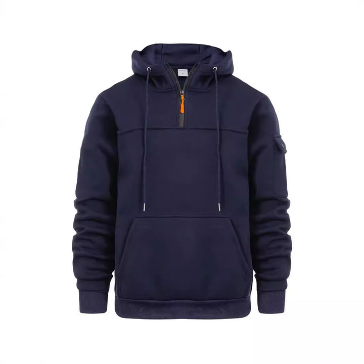 Men's hooded sweatshirt with practical pockets from Lisslune