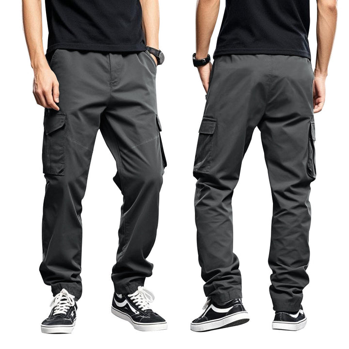 Men's cargo pants with versatile pockets and elastic waistband Lisslune