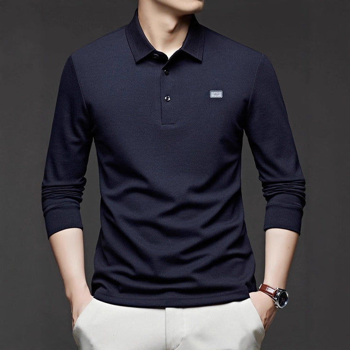 Men's polo shirt with modern cotton blend and fitted cut Lisslune