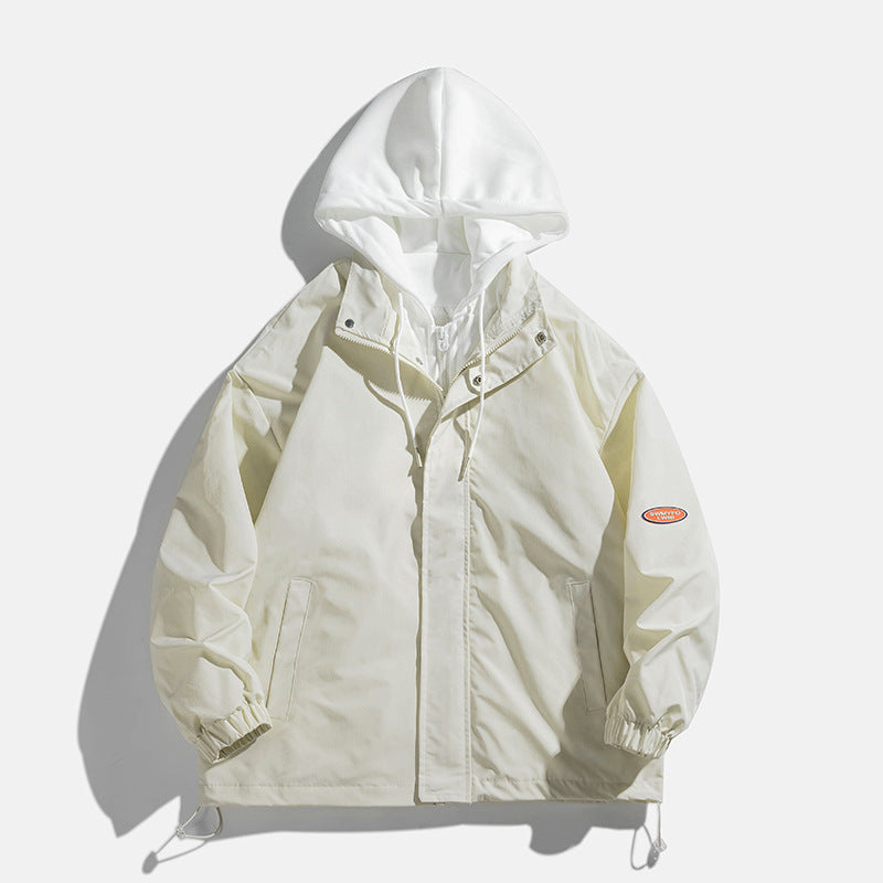 Unisex transitional jacket with hood and breathable inner lining Lisslune