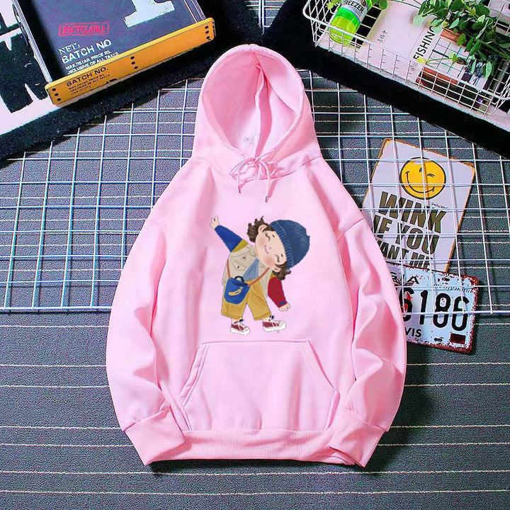 Ladies hoodie with playful children's design Lisslune