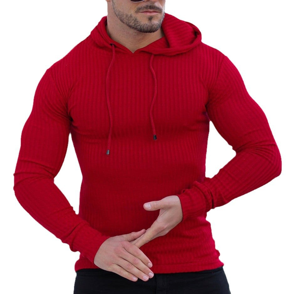 Men's hoodie with moisture-regulating cotton blend and textured design Lisslune