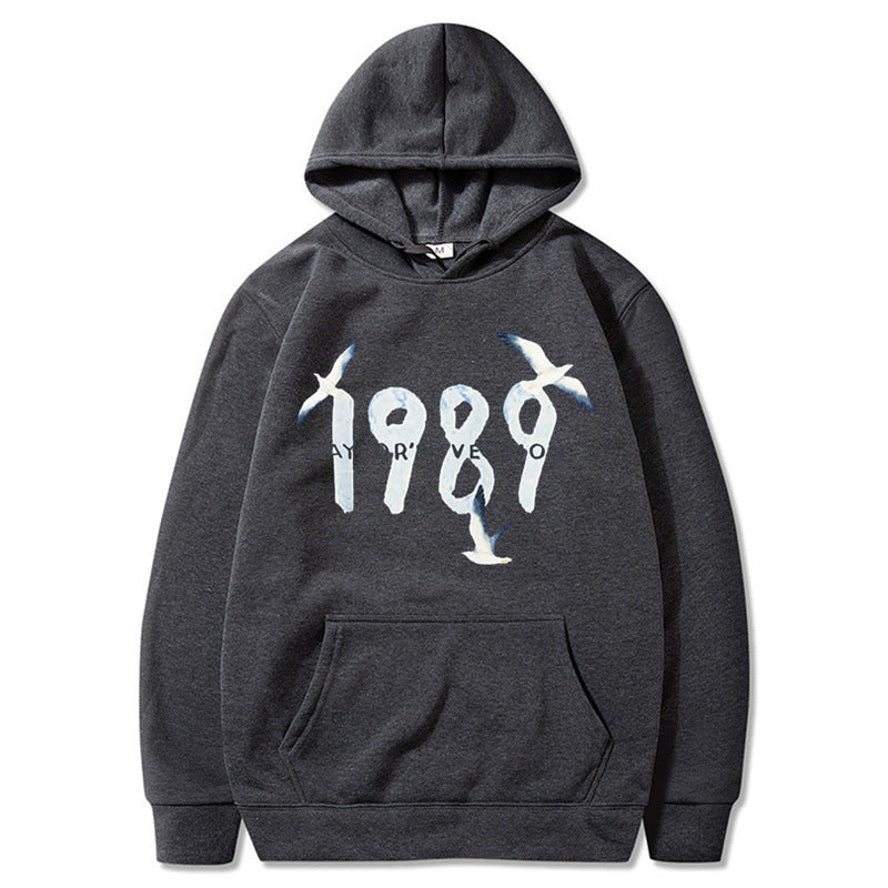Women's hooded sweatshirt with creative bird design and high-quality cotton Lisslune