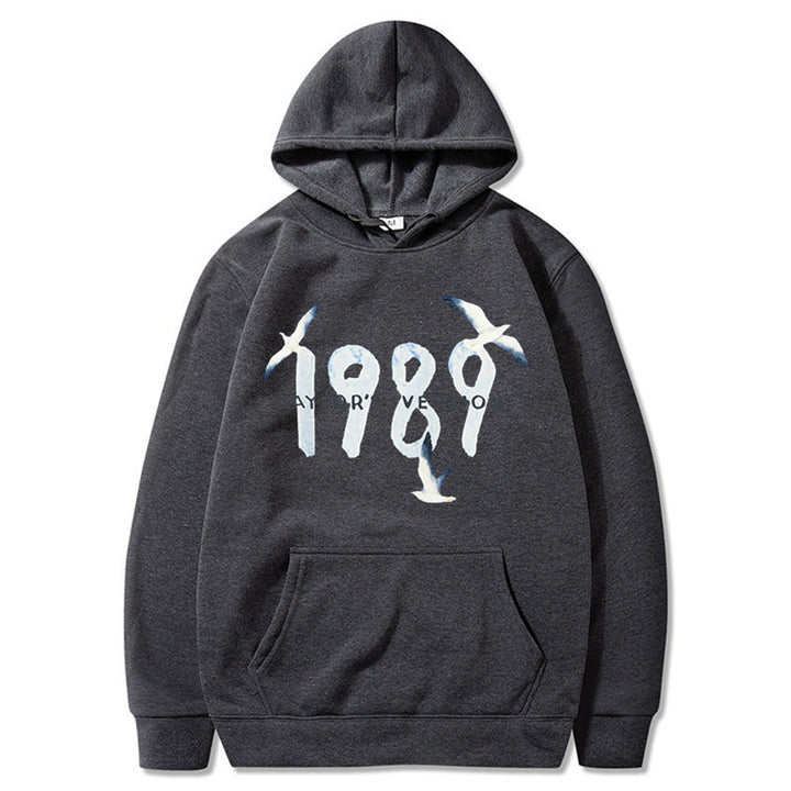 Women's hooded sweatshirt with creative bird design and high-quality cotton Lisslune