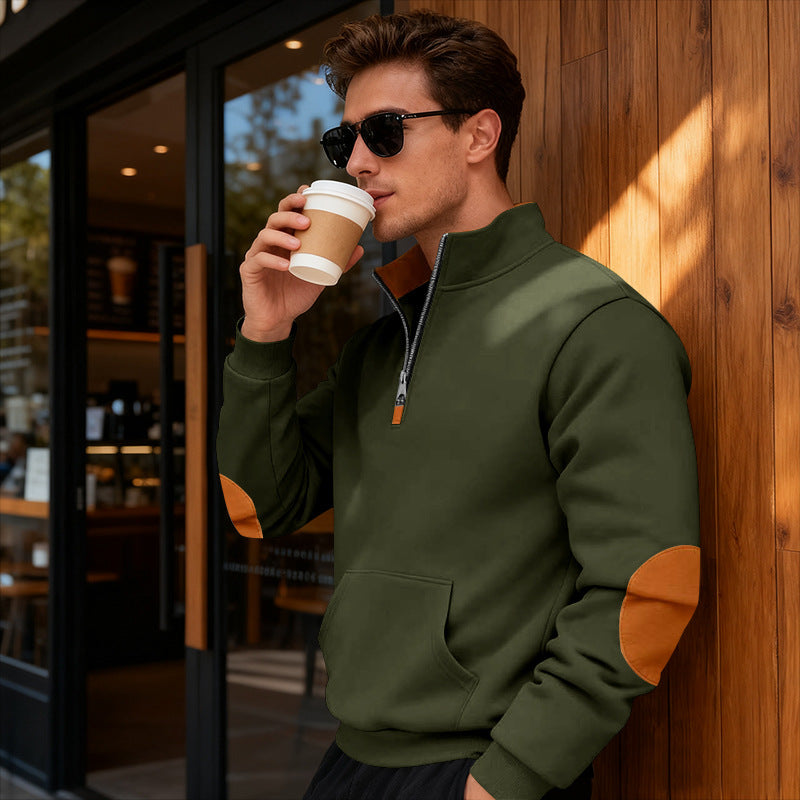 Men's stylish hoodie with zipper and practical pockets Lisslune