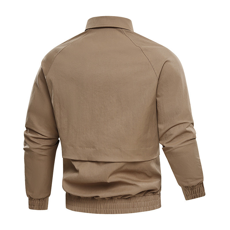 Men's Elegant Jacket with Practical Zipper Pockets Lisslune