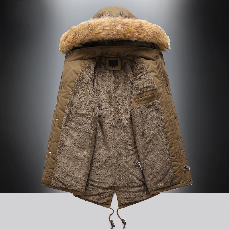 Men's Multilayered Parka Jacket with Insulating Fleece Lining Lisslune