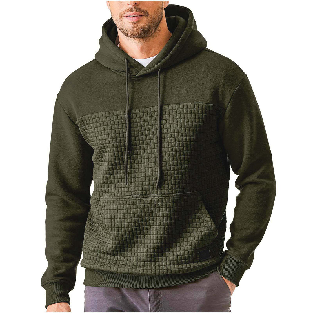 Men's hoodie with textured outer material Lisslune