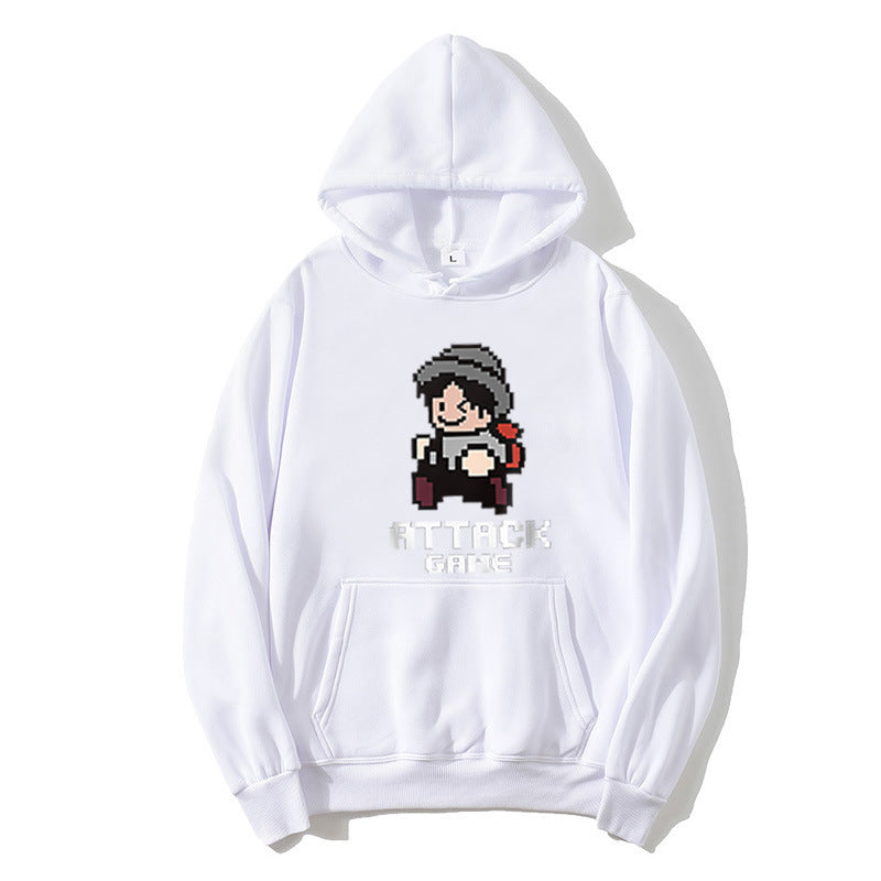 Women's hoodie with playful retro game design Lisslune