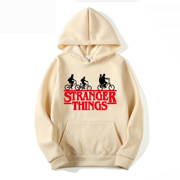Women's hooded sweatshirt with creative Stranger Things design Lisslune
