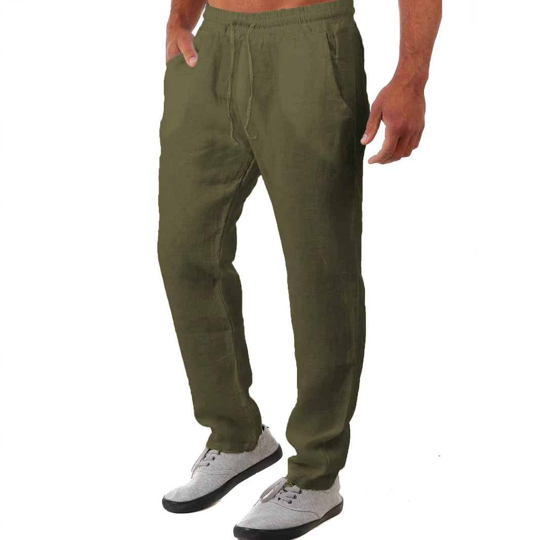 Men's Airy Linen Pants Lisslune