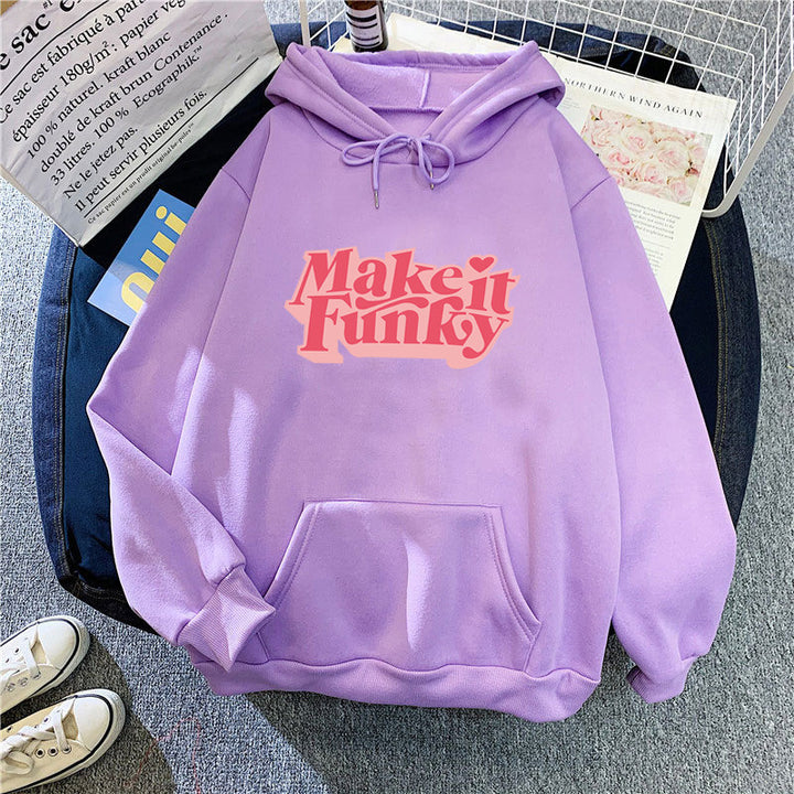 Women's hoodie with striking lettering Lisslune