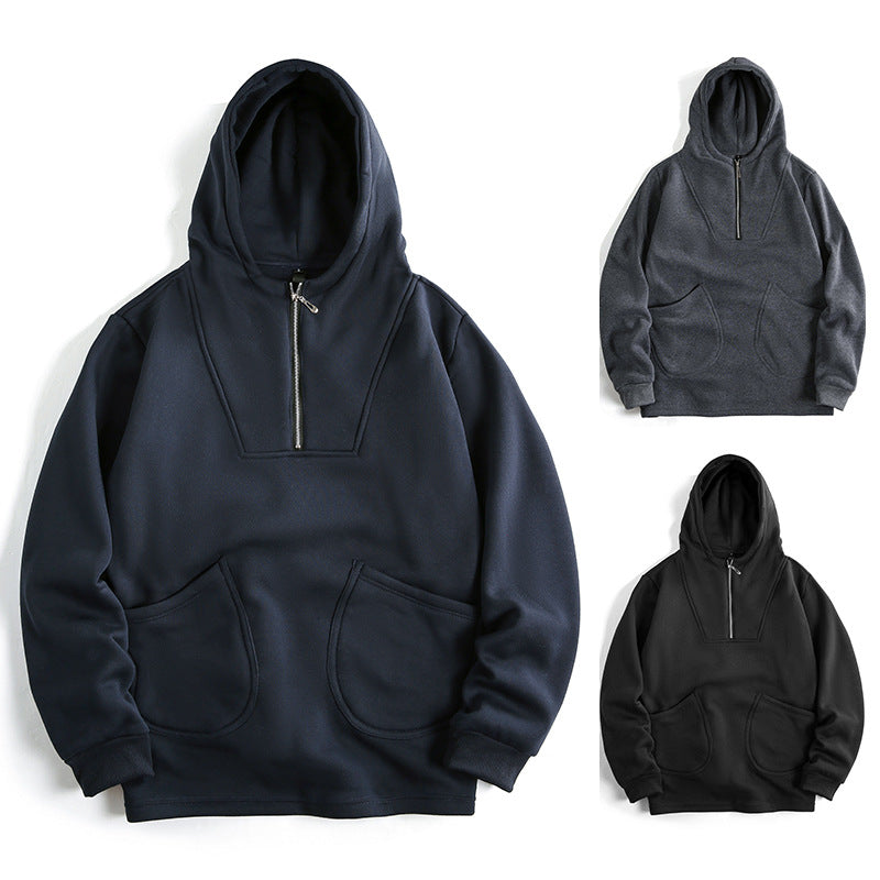 Men's hoodie with innovative zipper and comfortable fit Lisslune