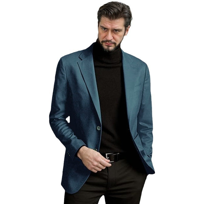 Men's Elegant Single-Breasted Blazer Lisslune