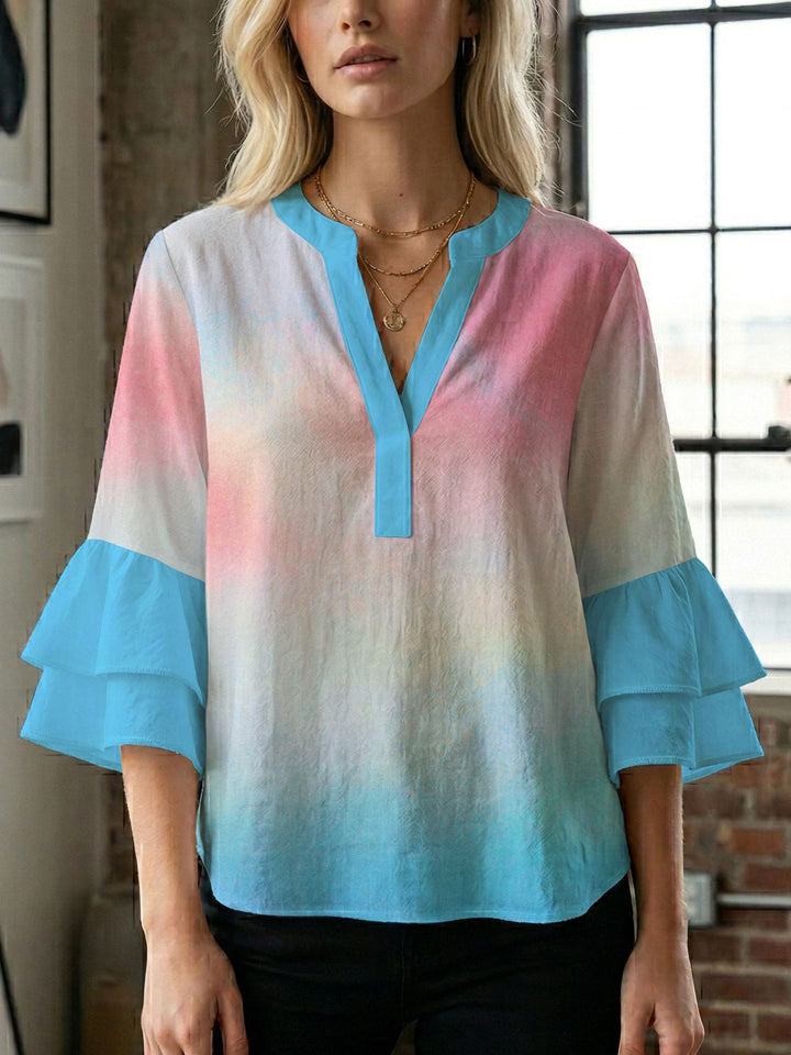 Ladies blouse with beautiful floral design Lisslune