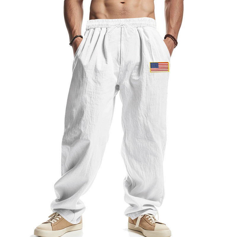 Men's casual joggers with elastic waistband and practical side pockets Lisslune