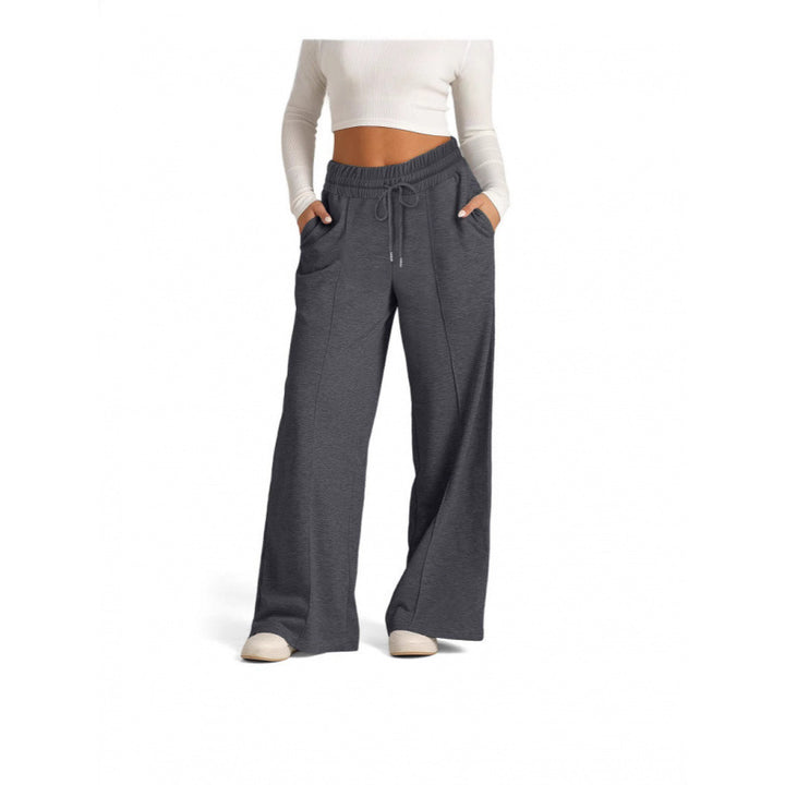 Women’s wide jogging pants with elastic waistband and side pockets Lisslune