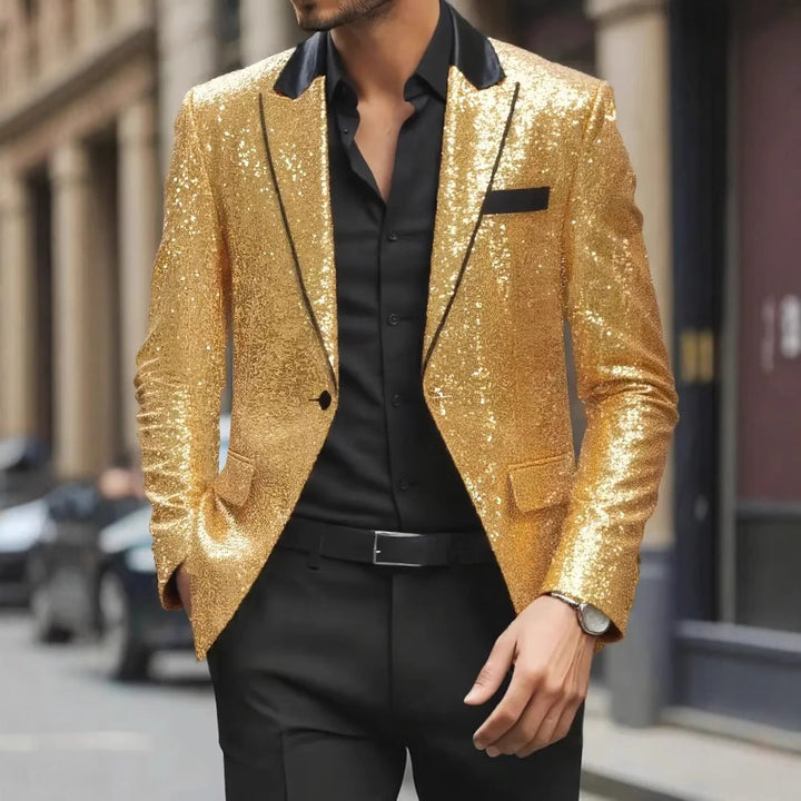 Men's sequin blazer in elegant cut Lisslune