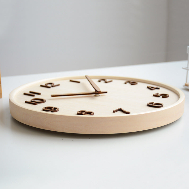 Lisslune | AestheticTone - Nordic timeless wall clock made of wood