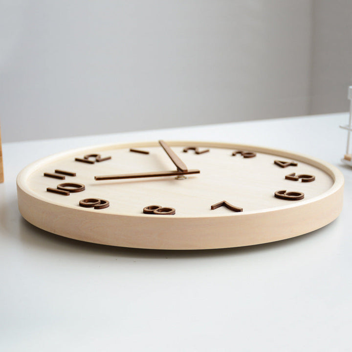 Lisslune | AestheticTone - Nordic timeless wall clock made of wood