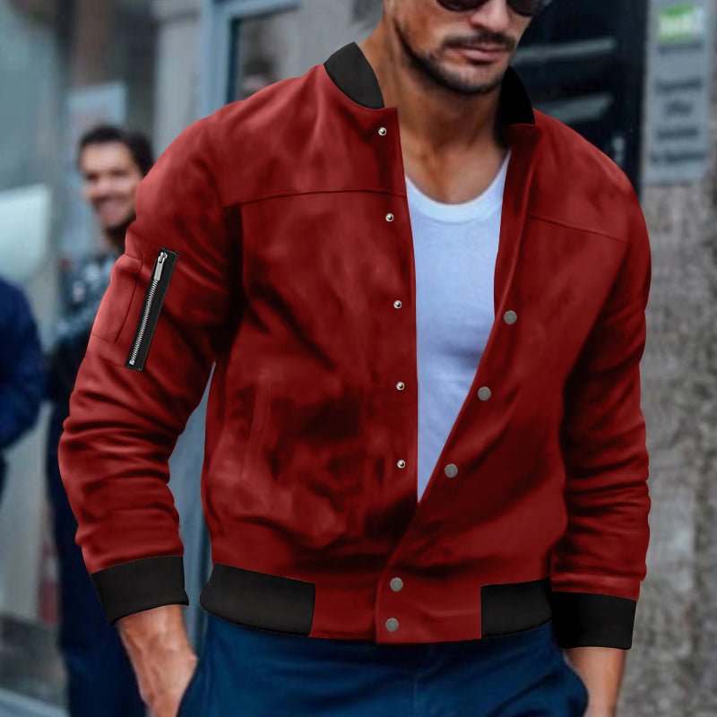 Men's bomber jacket with practical zip pockets Lisslune