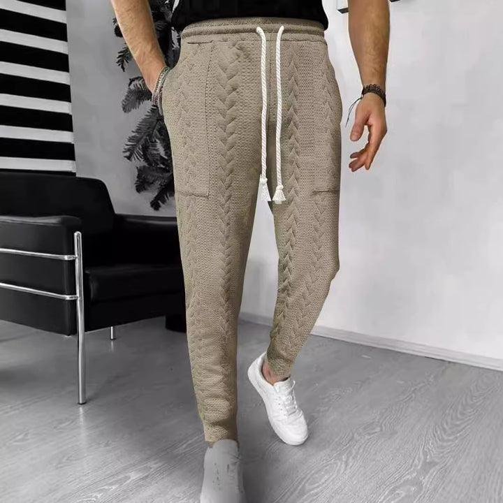 Men's cargo jogging pants with elastic waistband and practical pockets Lisslune