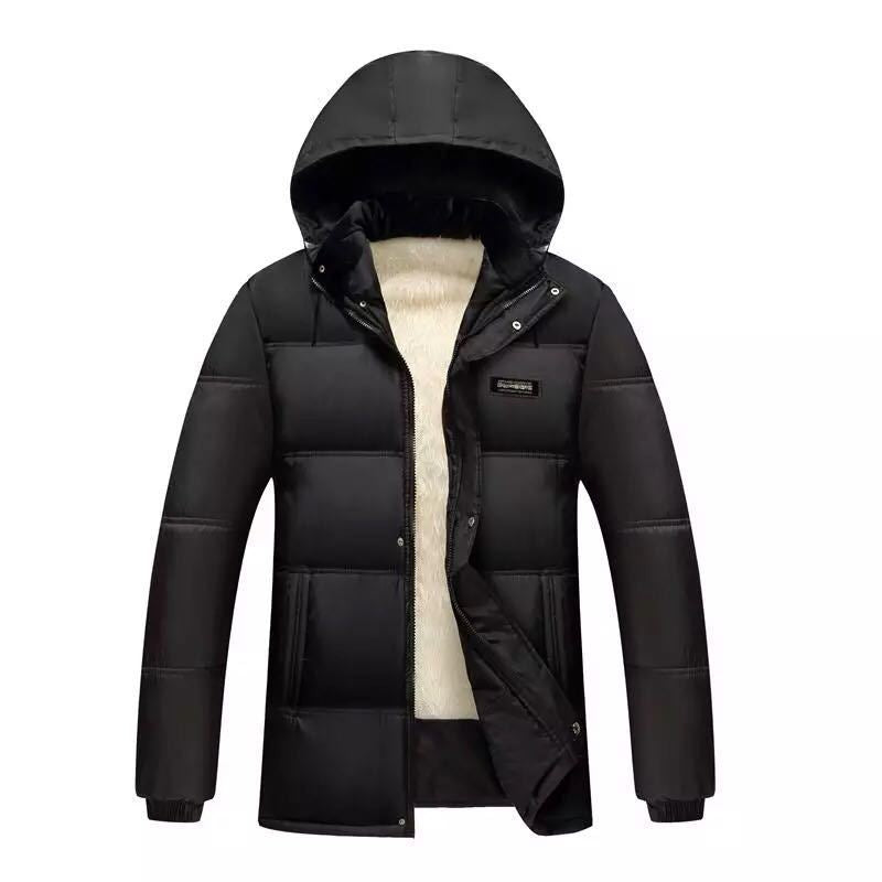 Men's quilted winter jacket with high collar and insulating lining Lisslune