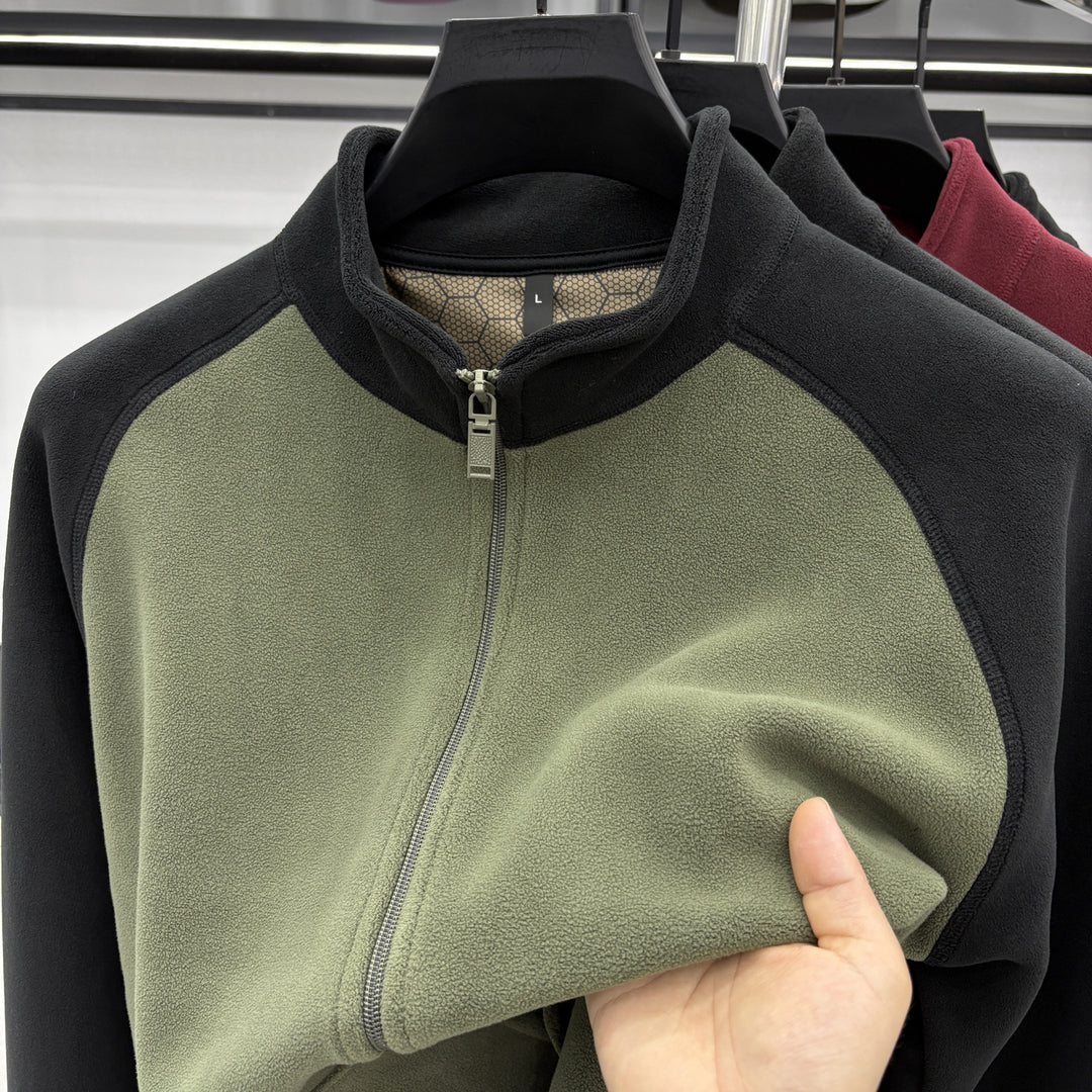 Men's leisure jacket with removable fleece lining Lisslune
