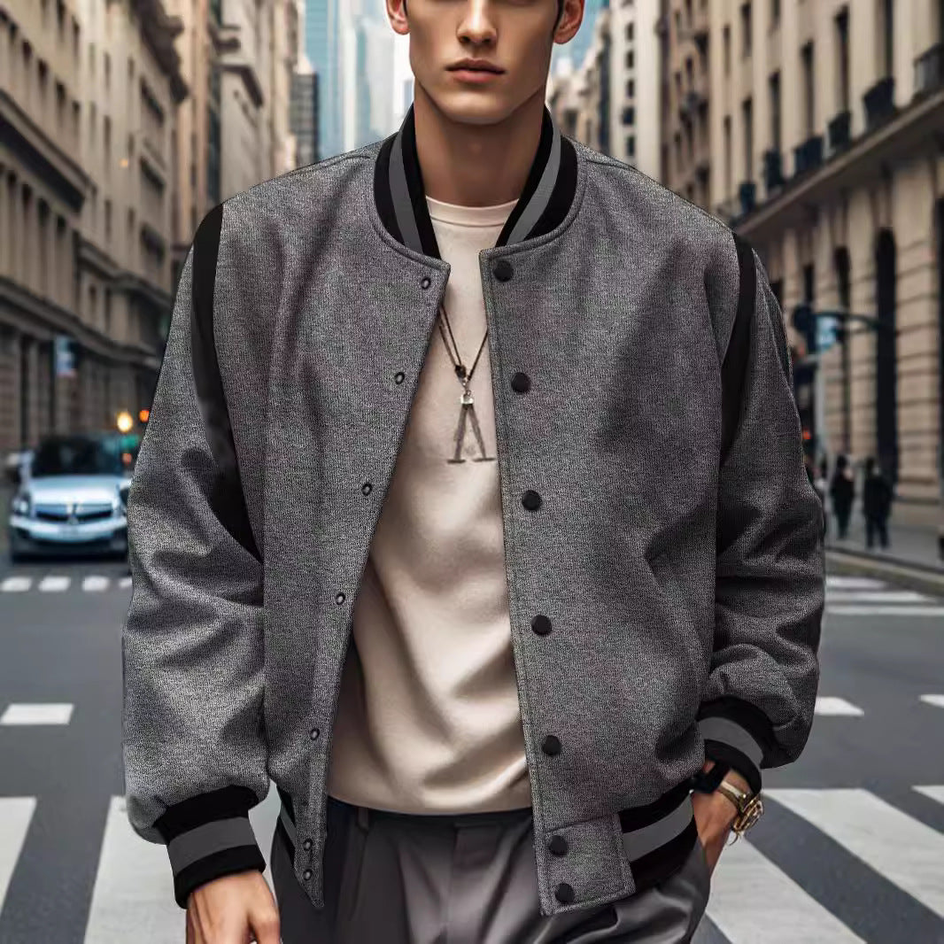 Men's bomber jacket with contrasting sleeves Lisslune