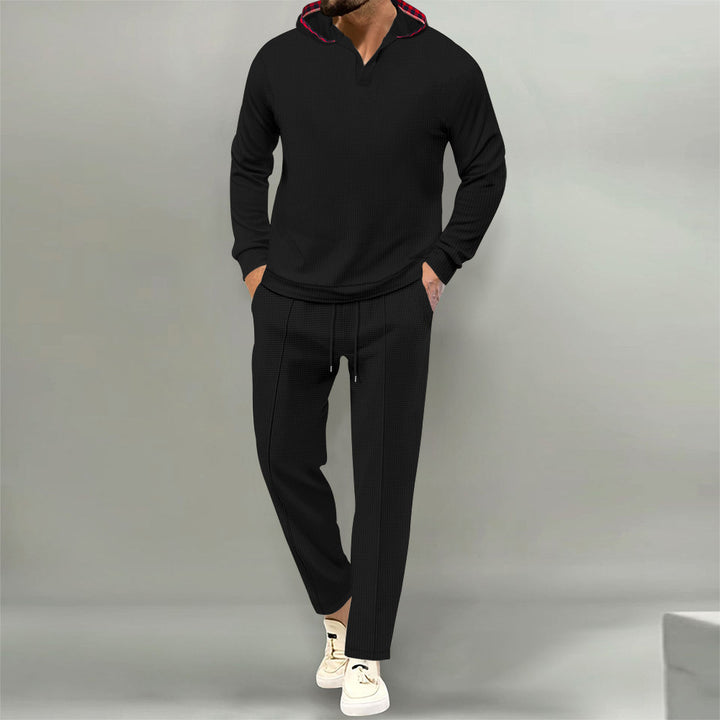 Men's Comfortable Waffle Structure Leisure Suit Lisslune