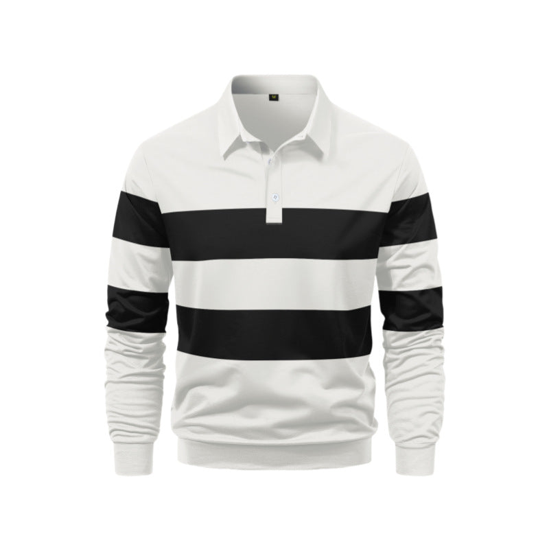 Men's Polo Shirt with sporty stripe design Lisslune