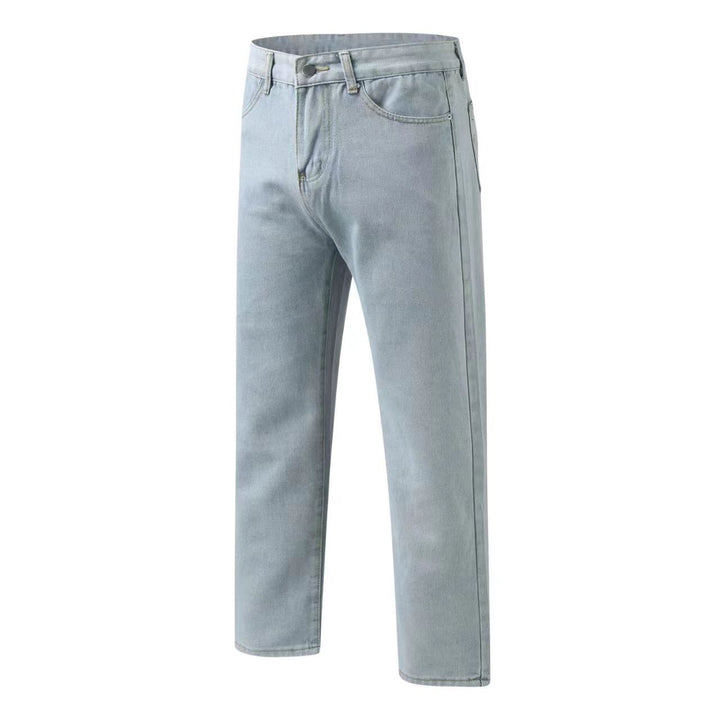 Women's straight cut jeans with high waist and classic details Lisslune