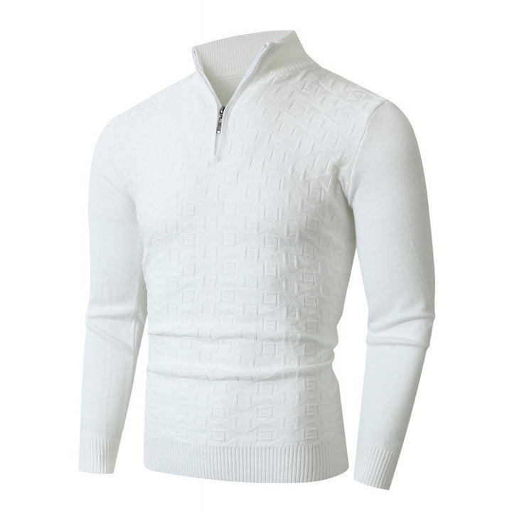 Men's high-quality knitted sweater with half zipper Lisslune