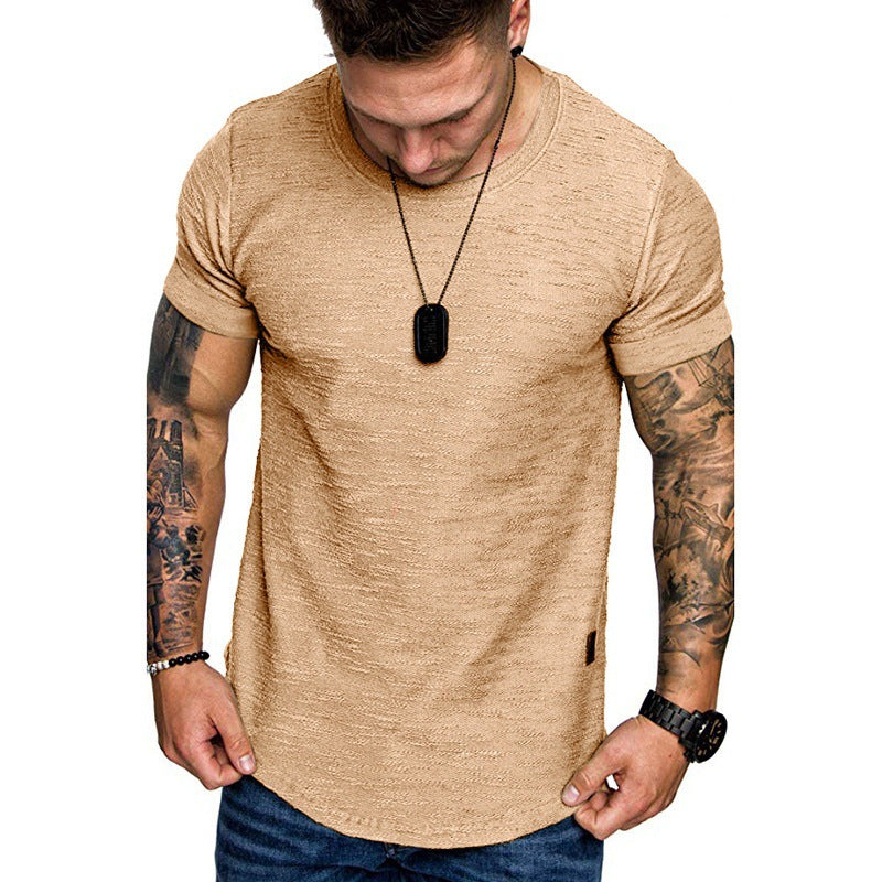 Men's high-quality T-shirt with textured fabric and figure-hugging cut Lisslune
