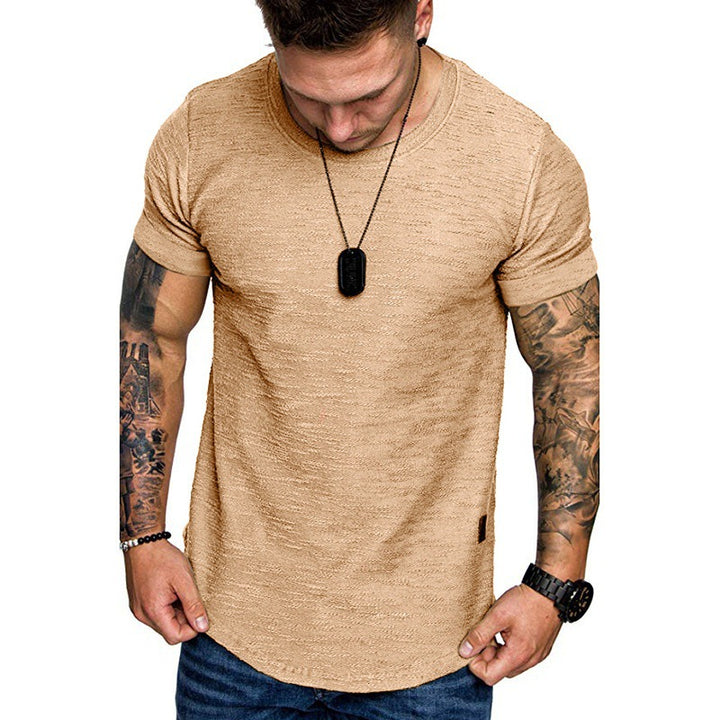 Men's high-quality T-shirt with textured fabric and figure-hugging cut Lisslune