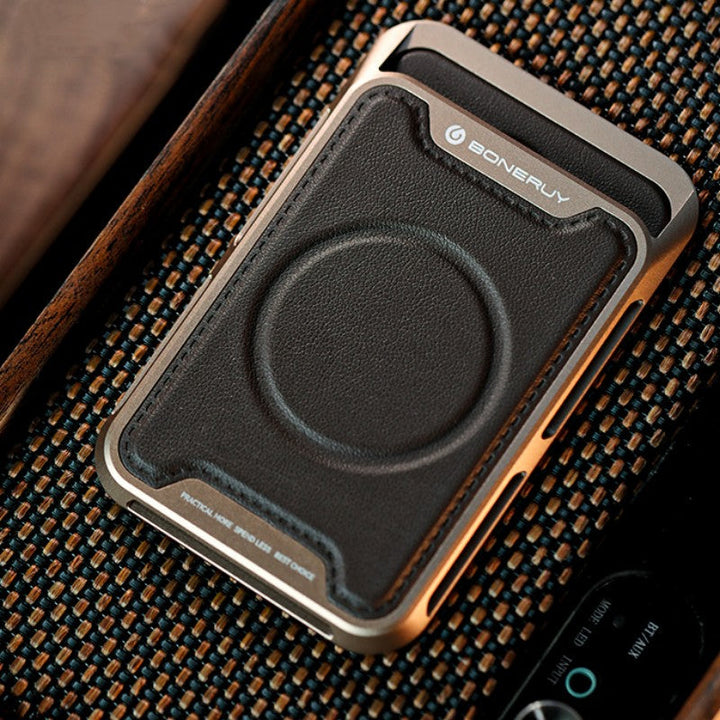 Lisslune | Magnetic Leather Slim Card Holder