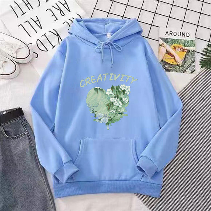 Women's hoodie with creative heart motif Lisslune
