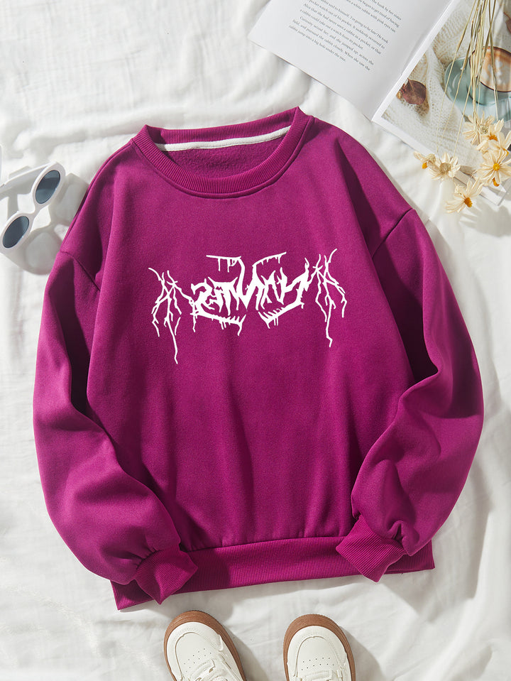 Women's casual sweatshirt with modern graphic design Lisslune