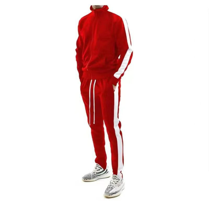Men's sporty tracksuit with breathable properties and modern accents Lisslune