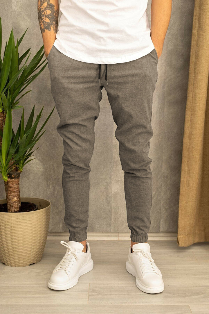 Men's jogging pants with fashionable accents Lisslune