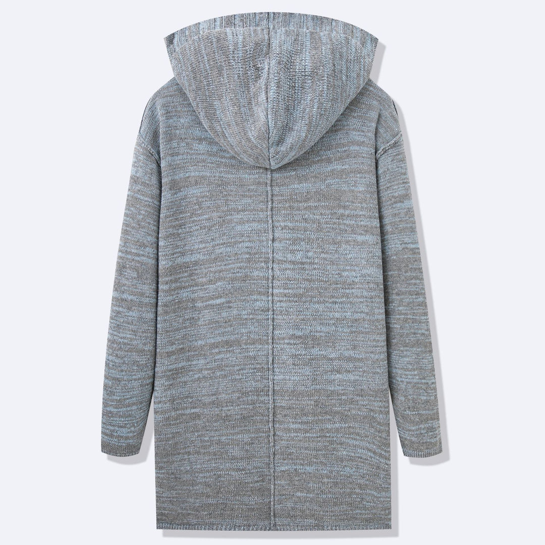 Men's Long Knitted Coat with Modern Design and Casual Details Lisslune