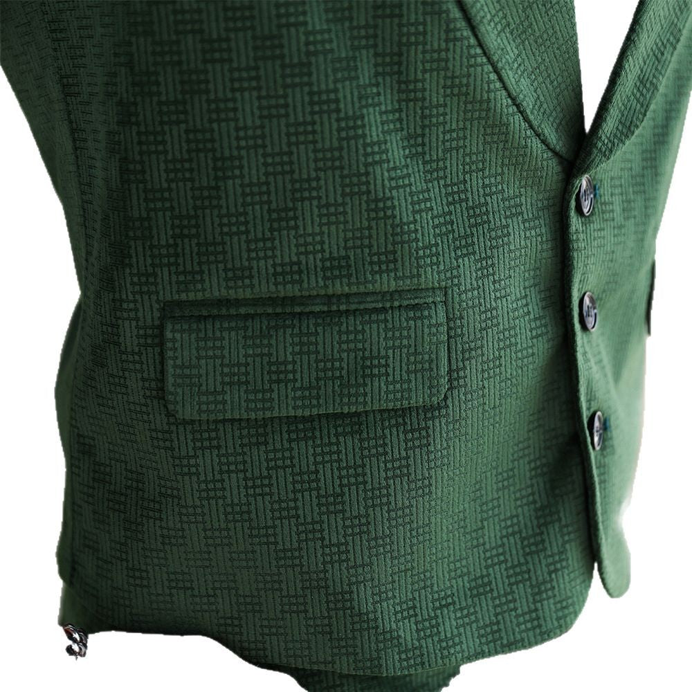Men's elegant suit vest with textured design Lisslune