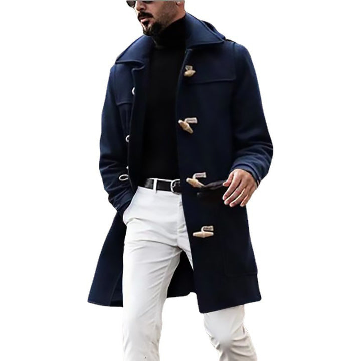 Men's elegant duffle coat with high-quality details and traditional design Lisslune