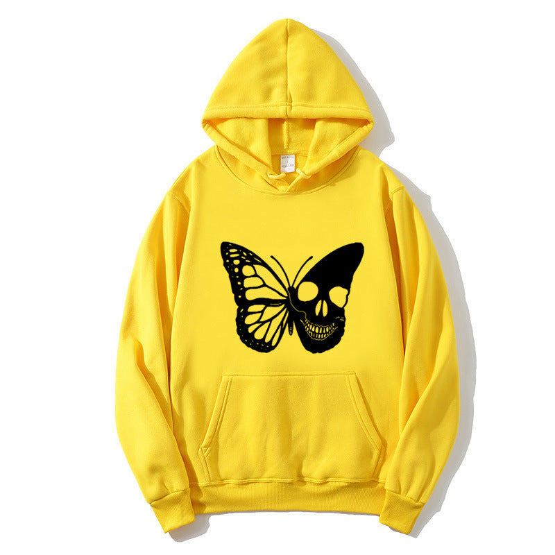 Women's hoodie with creative butterfly skeleton design Lisslune