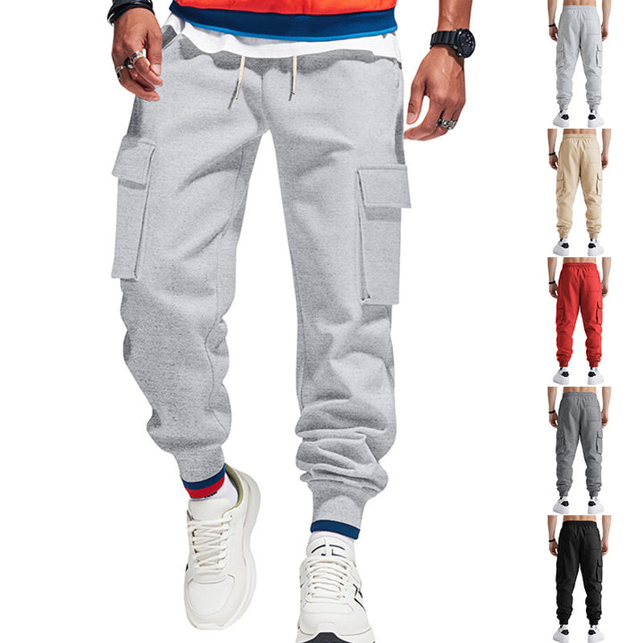 Men's cargo joggers with practical side pockets and elastic waistband Lisslune