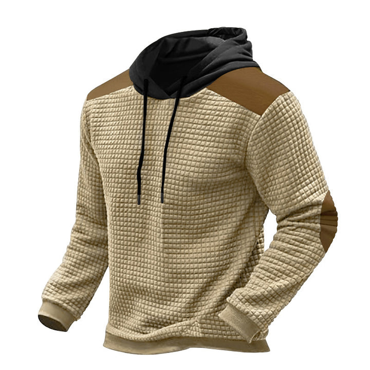 Men's structured hooded sweater with contrast details Lisslune