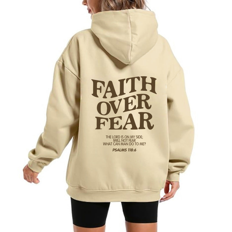 Women's hoodie with motivational lettering and comfortable fit Lisslune