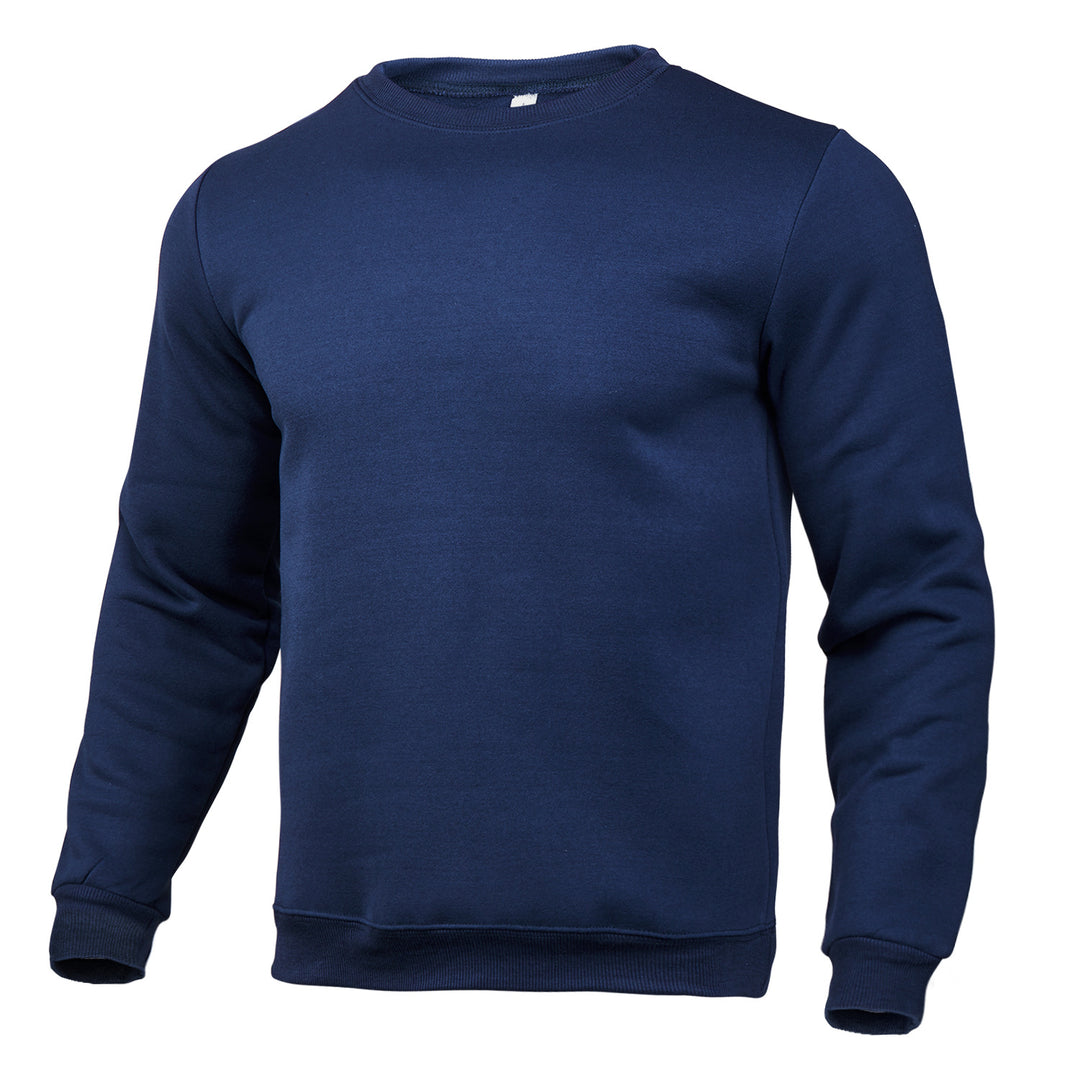 Men's Comfortable Sweatshirt with Round Neckline Lisslune