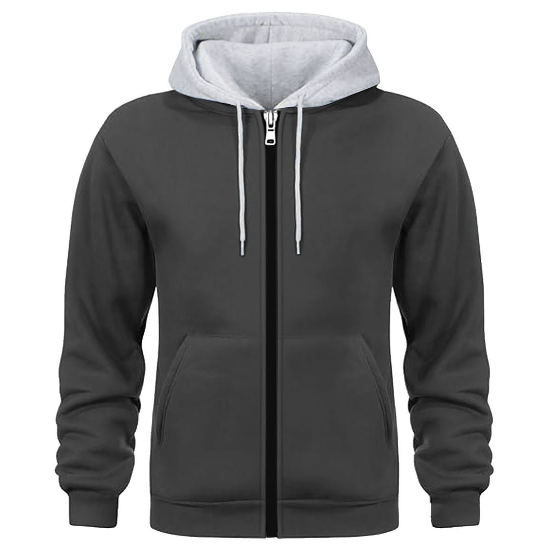 Men's Sporty Hoodie Jacket with Innovative Inner Lining Processing Lisslune