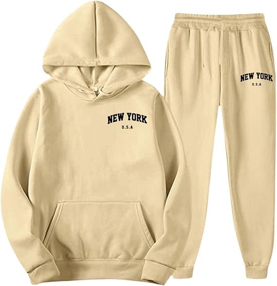 Women's Hooded Sweat Suit with high-quality material and modern lettering Lisslune